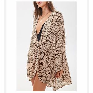 Cheetah Print Swimsuit Coverup